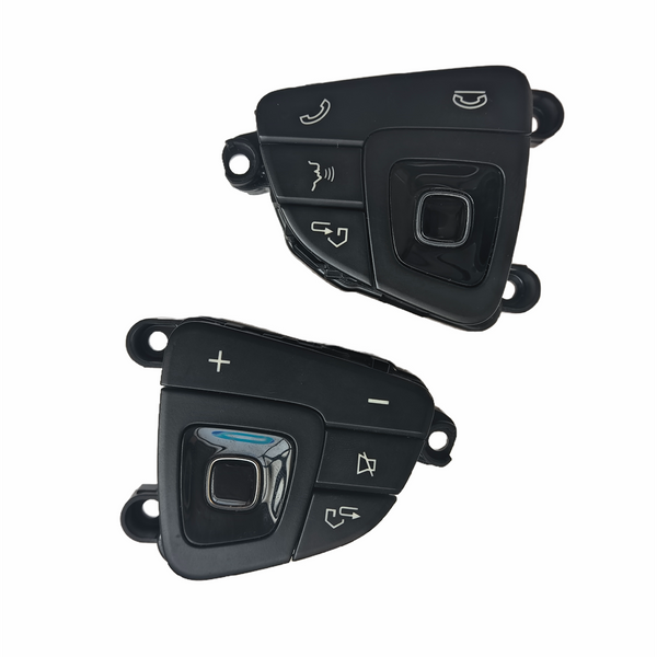 Bouton de réglage du système d’infodivertissement situé sur le volant de la Mercedes Benz W213 C238, modèle E, E200, E300, E400.