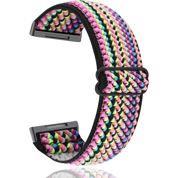 Bracelet en Nylon pour Fitbit Versa 3, bracelets de montre intelligents élastiques réglables pour Fitbit Charge 5/Versa 3
