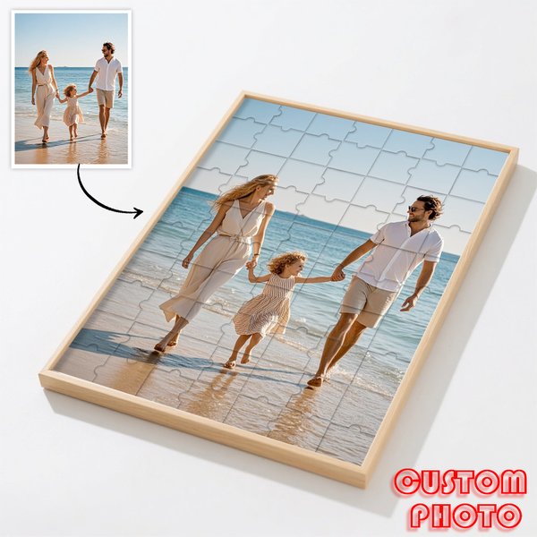 【Personnalisé】 Puzzles en bois encadrés, Puzzles photos de remise de diplôme personnalisés comme cadeaux, cadres en bois personnalisés de plusieurs tailles de couleurs, cadeaux