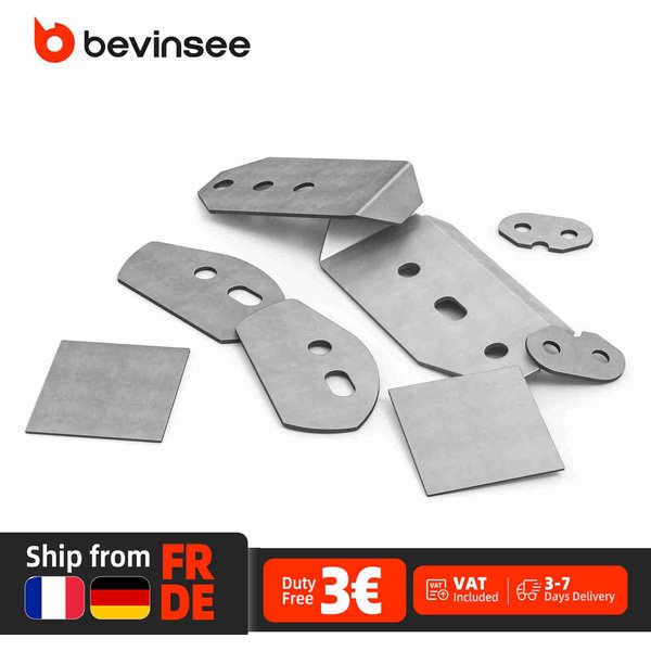 BEVINSEE Heckfahrwerks-Versteifungsplatten-Kit für BMW E46 1999-2006 – Verstärkungsplatte für den hinteren Hilfsrahmen
