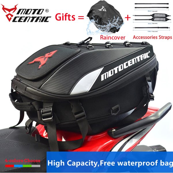 Motocentric Wasserdichte Motorrad Schwanz Tasche Multifunktions Motorrad Hinten Sitz Tasche Hohe Kapazität Motorrad Tasche Reiter Rucksack