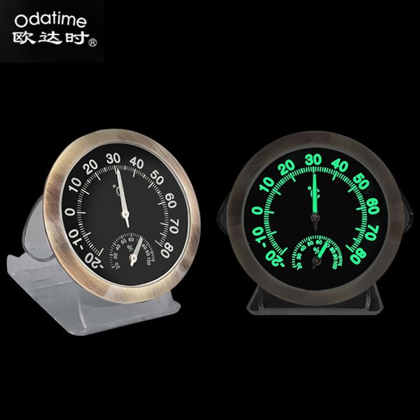 Thermomètre-hygromètre lumineux pour intérieur de voiture, sans batterie, thermohygromètre domestique, thermomètre-hygromètre monté sur véhicule