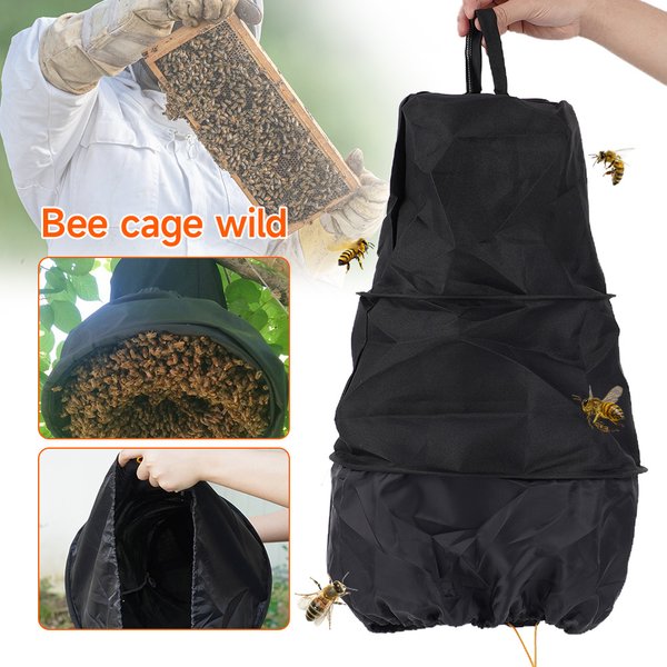 3-lagiger Bee Swarm Catcher Bag Catchers Wiederverwendbares Werkzeug Verdickter, atmungsaktiver Bienenzuchtkäfig Imkereiausrüstung Bienen Swar Recruit