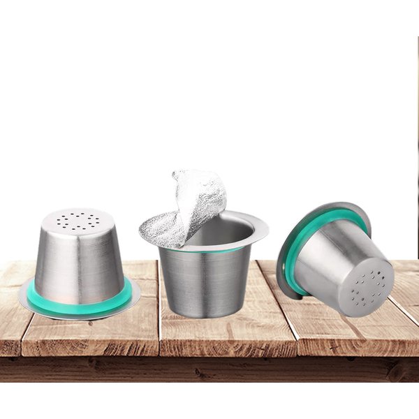 Nespresso dosettes de café en acier inoxydable capsules rechargeables Nesspreso tasse de filtre à café réutilisable nouveaux outils de cafetière de bricolage