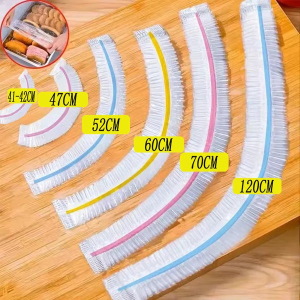 Couverture alimentaire jetable colorée, sac de rangement de fruits et légumes de qualité alimentaire, bonnet de douche élastique, couverture de fruits et aliments frais, sac de conservation