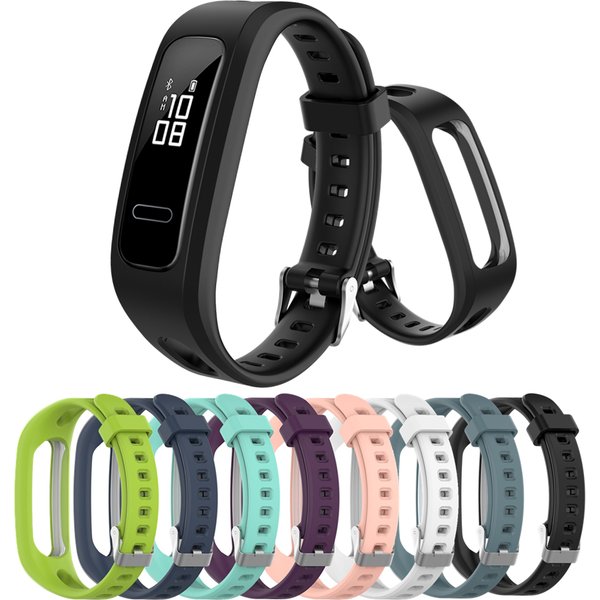Für Huawei Band 3e & 4e Armband für Ehren band 4 Lauf version Smart Armbänder Uhr Zubehör weiches Silikon Armband