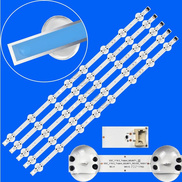 Nouvelles bandes de rétro-éclairage LED pour 60UM7100DUA 60UM7270 60UU640C NC600DQE-VSHP7 60UM7270PSA 60UM7100PLB 60UM6950 60UM7100 60UM6900