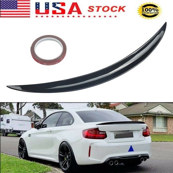 Für BMW 2er F22 Heckspoiler Lippe F87 218d 220d 230i M2 2014-2020 Coupe glänzend schwarz Heckkofferraum-Boot-Lippenspoiler MP-Stil