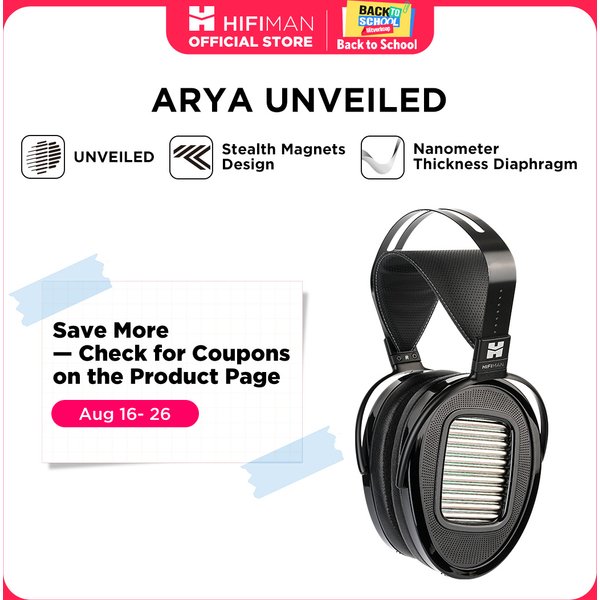 HIFIMAN Arya Unveiled Full-Size Over-Ear-Planar-Magnetkopfhörer mit Stealth-Magneten