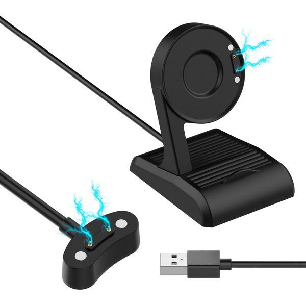 Câble de chargement chargeur magnétique pour Ticwatch Pro 5 / Pro X / Pro 3 Ultra GPS / Pro 3 GPS / E3 remplacement du câble de chargement