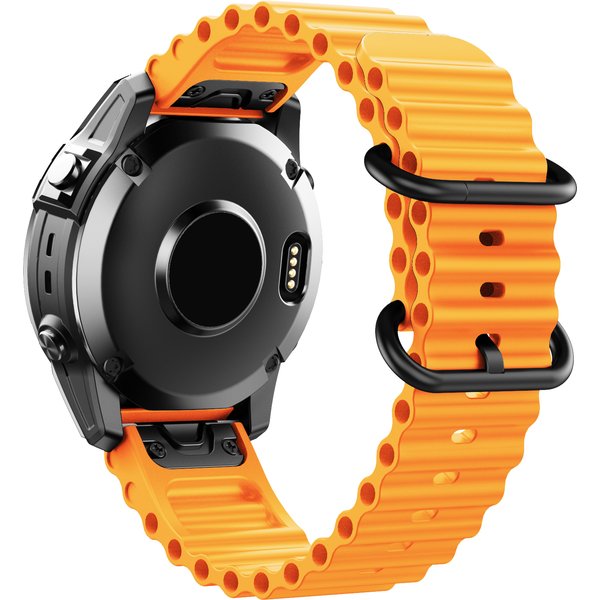 22 26 mm Ocean Silikon-Armband für Garmin Approach S62 Fenix5 5Plus 6 6Pro 7 Uhrenarmband Intinct1 2 Quick Fit Armband