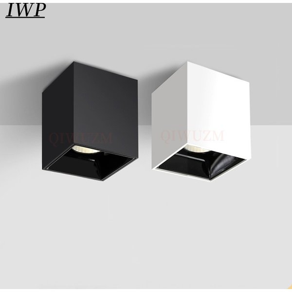 Spot LED COB encastrable carré à intensité variable 7W 10W 15W 18W AC 110V 220V pour éclairage intérieur sans ouverture