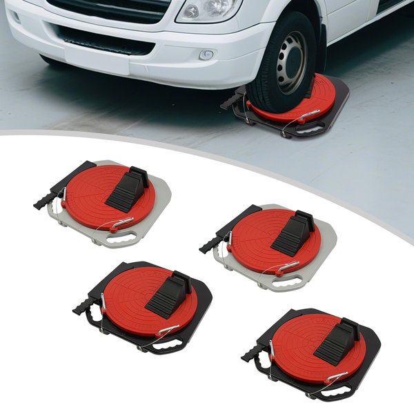 2er-Pack Achsvermessungs-Drehplatten, Aluminiumlegierung Achsvermessungsgeräte Drehplatte für Limousinen, SUVs, LKWs, Vans