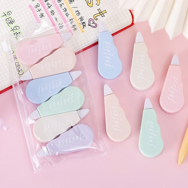 Bande correctrice Macaron mignonne Kawaii, outils modifiés, correcteur de papeterie scolaire et de bureau pour enfants, fournitures de nouveauté douces