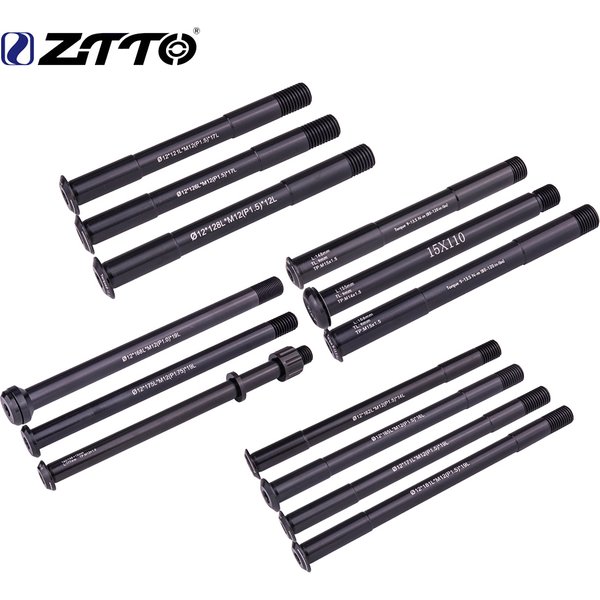 ZTTO MTB Steckachse Rennrad Welle Vorderradnabe Hinterradnabe Spieße 12mm 15mm Rad Achse Nabenwelle 15x100 12x142 12x100 12x148 15x110