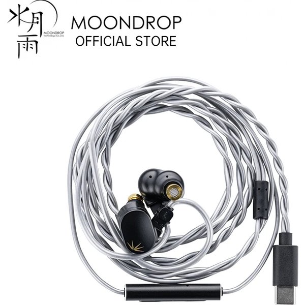Écouteurs intra-auriculaires MOONDROP CHU II DSP haute performance avec transducteur dynamique USB-C TYPE-C et microphone