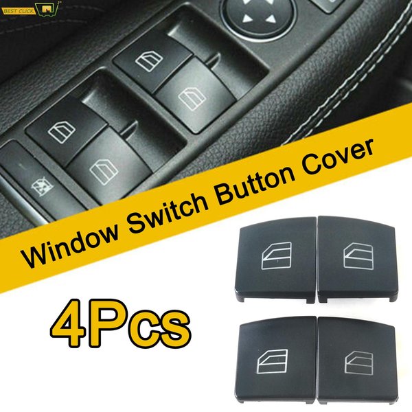 4Pcs Auto Power Fenster Schalter Taste Abdeckung Für Mercedes-Benz W204 C-Klasse W212 W242 W246 W166 W176 W204 E-Klasse E200 A 2049055402