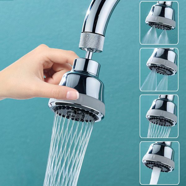 360 ° Barboteur d'aérateur de robinet de cuisine rotatif, 4 Modes, salle de bains, anti-éclaboussures, buse de filtre, adaptateur d'extension de robinet d'évier