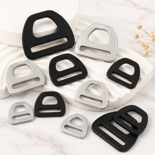5/10/20 Stück 15-38mm Metall-D-Ring-Schnallen Tri-Glide-Schiebeverschluss für Haustierhalsband Rucksack Gurtband Outdoor-Bastelzubehör-Set