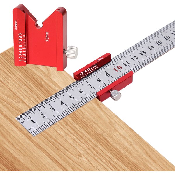 Règle en acier bloc de positionnement arrêt 45/90 degrés règle en acier en alliage d'aluminium limite fixe épaisseur en option règle en acier de 3mm