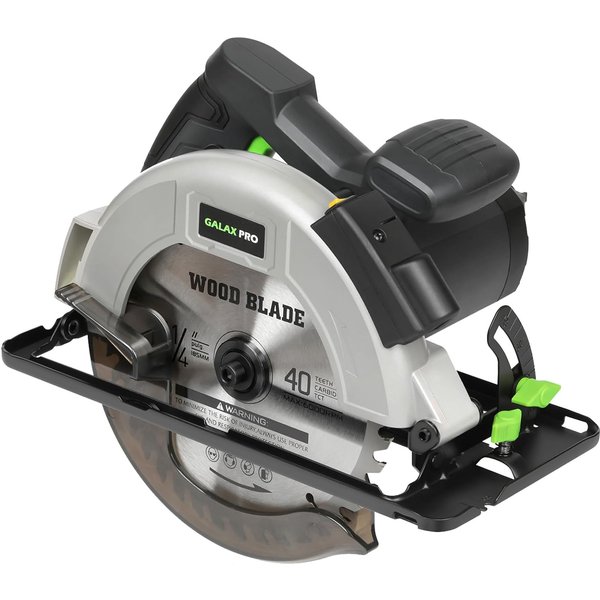 GALAX PRO 1400W Kreissägen, max. 6000 U/min, Motor aus reinem Kupfer, elektrische Sägen, einstellbare Schnittdiebe und Schnittwinkel: 62 mm (90°) ° )-48mm