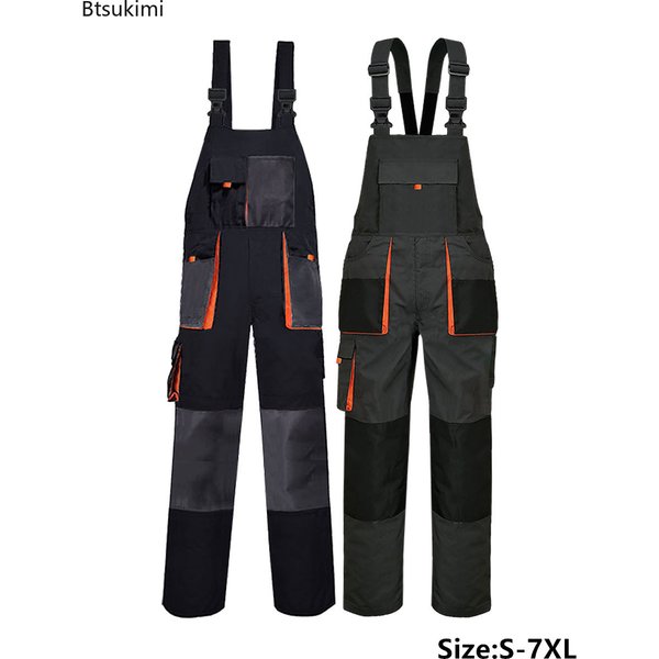 2026 Neue Multi-Taschen-Arbeitskleidung für Herren: Strapazierfähiger Overall für tägliche Wartung und Reparatur, locker sitzender Freizeit-Einteiler