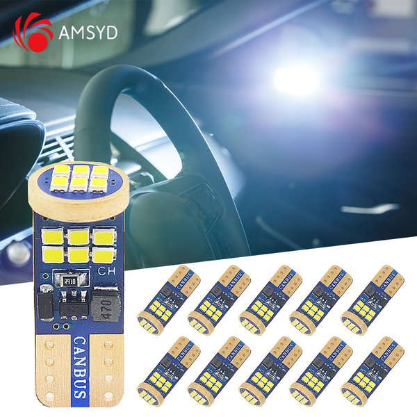 10PCS W5W T10 Led-lampen Canbus 4014 18SMD 6000K 168 194 Led 5w5 Auto Dome Lesen Kennzeichen lesen Lampe 9-36V