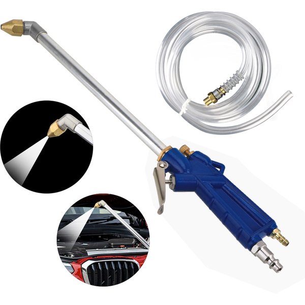 Outil de nettoyage pneumatique 40cm, outil de nettoyage d'huile de moteur de voiture, pistolet à eau de moteur à haute pression, outil pneumatique en alliage d'aluminium