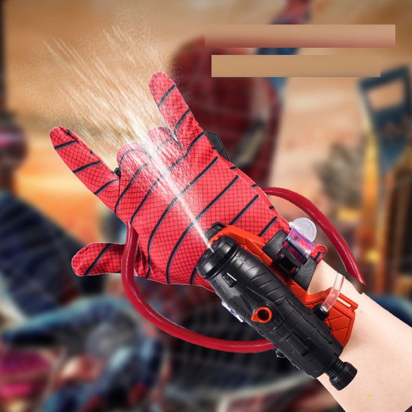Pistolet à eau lanceur d'eau en forme d'araignée avec gants, jouet d'été pour batailles aquatiques, accessoire de cosplay, jeu d'extérieur, amusement en cour