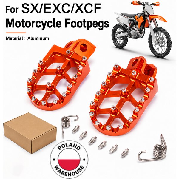 Motorrad-Fußrasten-Set für KTM SX SXF EXC EXCF XCF XCW XCFW 65 85 125 150 250 300 350 400 450 530 540 650 Enduro