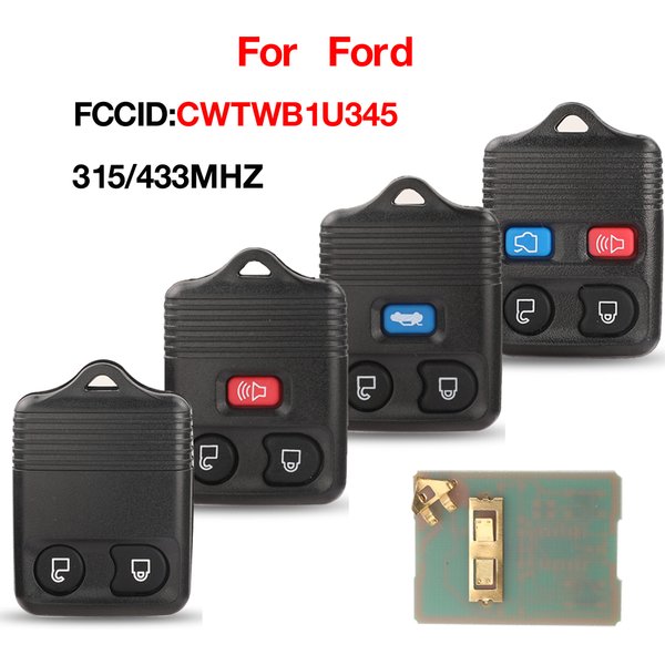 Jingyuqin 10 pièces 315/433MHz clé de voiture remplacer la clé à distance Fob entrée sans clé pour Ford Transit MK6 Connet 2000-2006 détails du programme