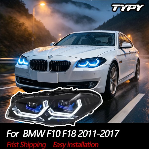 Autoscheinwerfer für BMW 5er F10 F18 Scheinwerfer 2011-2017 Upgrade Modifiziert mit Neuer DRL Dynamischer Blinkfunktion