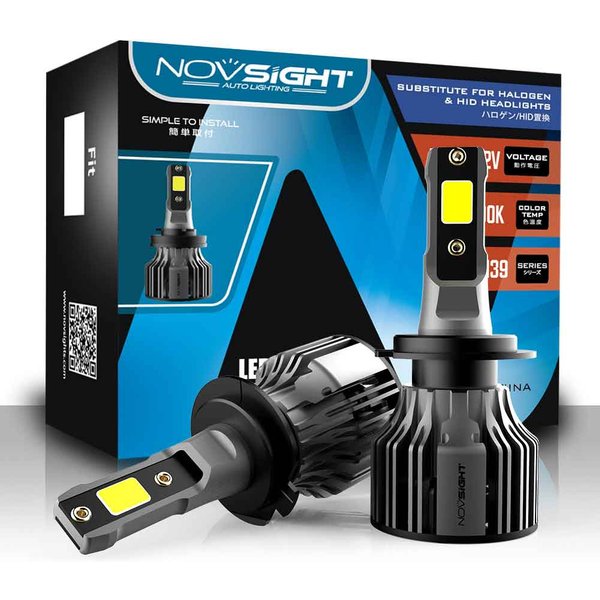 NOVSIGHT Led Car Headlight H1 H3 H4 H7 H11 H8 H9 H13 9005 HB3 9006 HB4 9007 9003 72W 10000LM 6000K Auto Headlamp Fog Light Bulbs