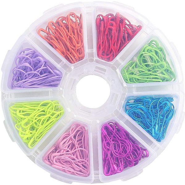 Épingles de sûreté en métal, 320 pièces, épingles de gourde à ampoule, poire pour tricot, marqueurs de points, vêtements de couture, bricolage, fabrication artisanale avec boîte de rangement