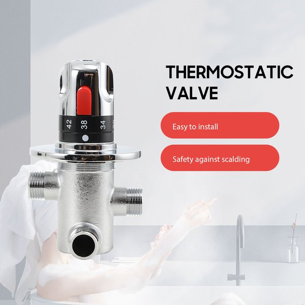 Messing Thermostat Mischventil Konstante Wassertemperatur Dusche Wasserhahn Ventil Thermostat Badezimmer Küche Wasserhahn Ventil