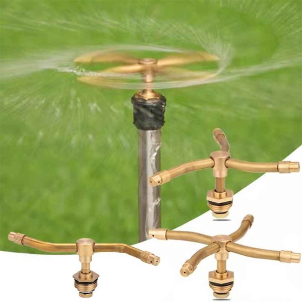 1pc 2/Arm automatische rotierende wirbelnde Sprinkler Garten Rasen Bewässerung Bewässerungs düse Spray rotierende Messings pritze