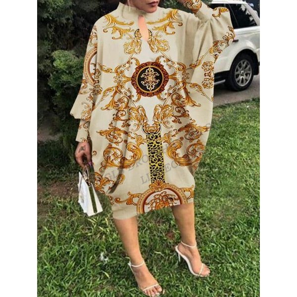 Robe de soirée à manches chauve-souris pour femmes, robe longue déformable, robe maxi dorée, mi-mollet, mode européenne sexy, 5XL