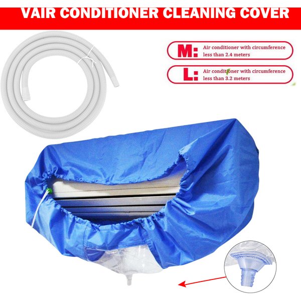 Air Conditioner Cleaning Washable Tightening Belt Protective Dust Cover For 1-3P Air Conditioning Covers Wall Mounted
