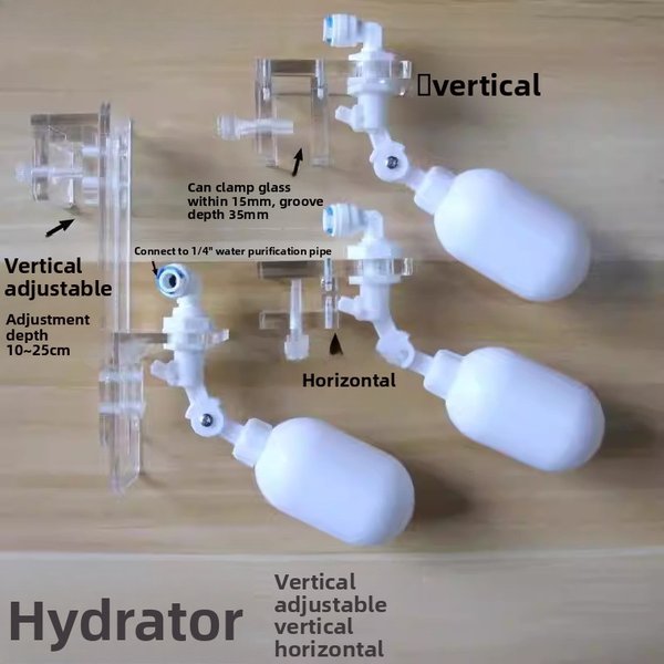 Rechargeur d'eau automatique pour aquarium, contrôleur de niveau d'eau, valve à flotteur pour remplissage automatique