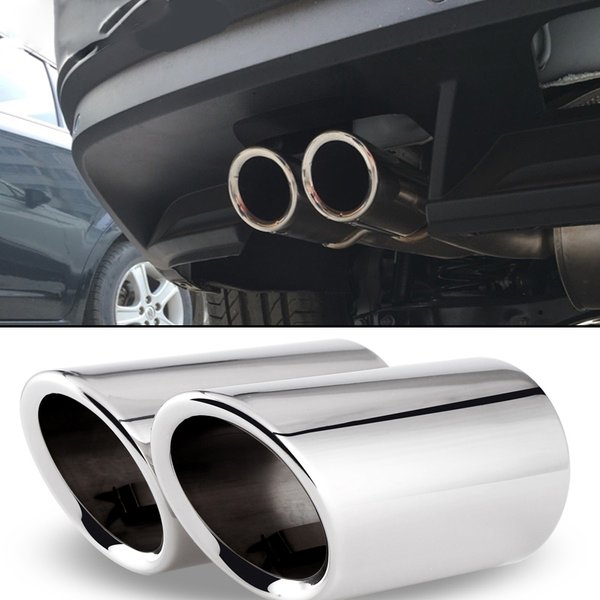 Tuyau de gorge de queue d'échappement de voiture en acier inoxydable, accessoires de garniture de style pour Volkswagen VW Tiguan 2017 2018 2019 MK2