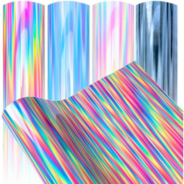 Feuille de vinyle à transfert de chaleur néon 12 "x 10"/19 "x 12" arc-en-ciel HTV presse TPU Film artisanal fer sur vinyle pour bricolage t-shirt vêtements sac coupe