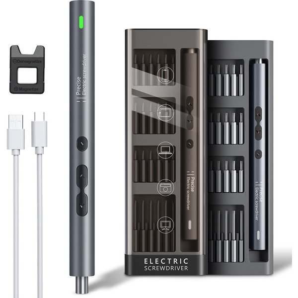Jeu de précision de tournevis électrique, kit d'outils électriques, embouts magnétiques sans fil rechargeables, réparation domestique, 51 en 1