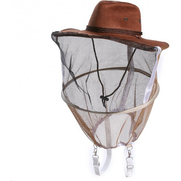 Imker-Schutzhut, Anti-Bienen-Stoff, Nylon, Netzgarn, Hut, Bienenzucht-Schutzkappe, Imker-Cowboy, bequemes Design