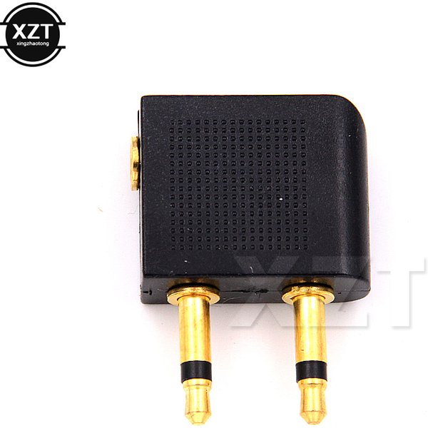 NEW 3.5mm Airline Airplane Earphone Headphone Headset Jack Audio Connector Plug Adapter for Airplane Travel Headphone Earphone