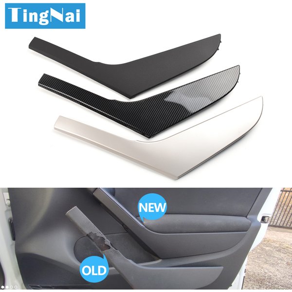Schwarz Auto Innentür Links Rechts Ziehen Griff Abdeckung Trim Für Volkswagen VW Golf 6 GTI MK6 2009 2010 2011 2012 2013 2014