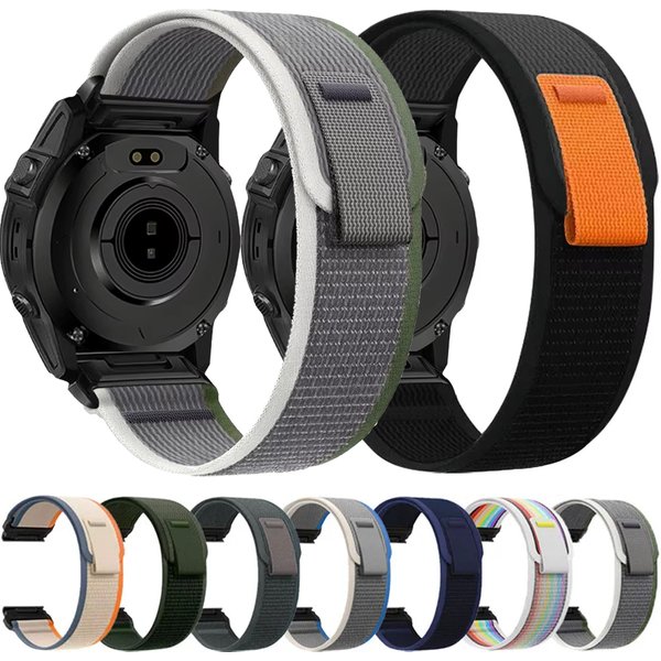 QuickFit 20mm 22mm 26mm Nylon Trail Loop Armband für Garmin Fenix 8/7X/6X/Tactix 8/51mm 47mm Sportarmband für Garmin Quatix 8