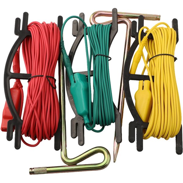 Testeur de résistance de terre numérique DY4100, mégohmmètre, ohmmètre avec 3 positions de réglage et écran HD pour les réseaux électriques et les voies ferrées
