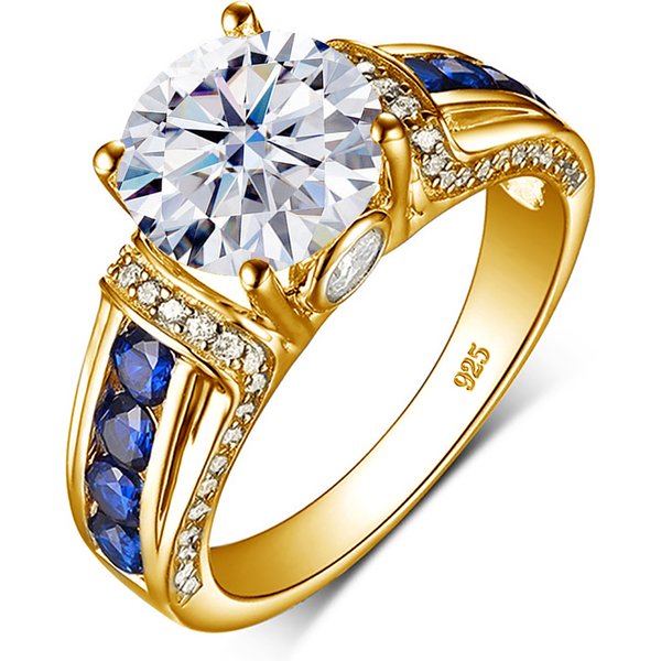 Bague en diamant Moissanite certifié D couleur VVS1 2ct pour femmes, argent Sterling 100%, bijoux de mariage de bonne qualité, Test de diamant