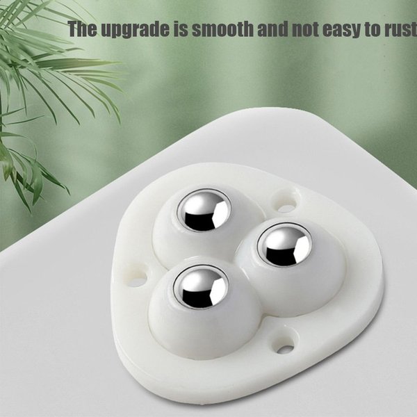 4pcs/pack Casters Low Noise Universal Wheel 360º Universal Wheels Paste Casters Adhesive Universal Wheel Self Adhesive Pulley