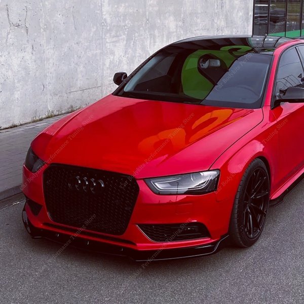 Dla Audi A4 B8 B8.5 8K Przedni zderzak Spoiler Splitter Dyfuzor Retrofit A4 TFSI TDI FSI NON-S-line 2012-2016 LCI Bodykits